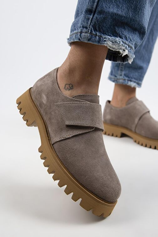 Manijero Vizon Kadın Süet Günlük Ayakkabı MNJ.112.03 - Görsel 3