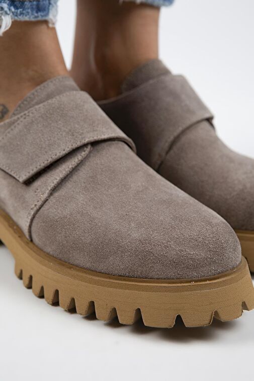 Manijero Vizon Kadın Süet Günlük Ayakkabı MNJ.112.03 - Görsel 4