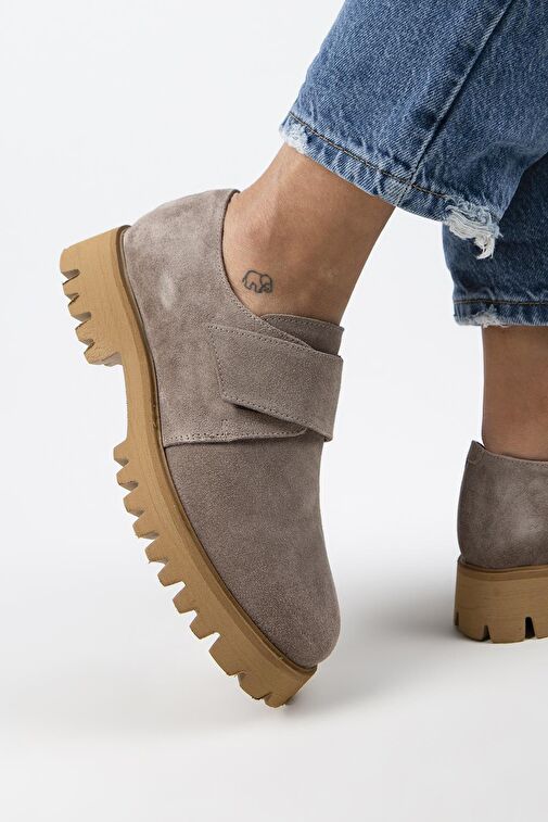 Manijero Vizon Kadın Süet Günlük Ayakkabı MNJ.112.03 - Görsel 6