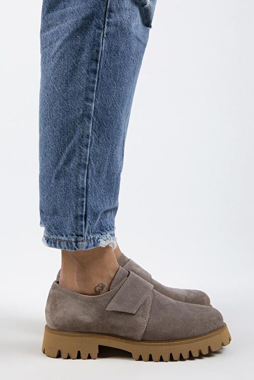 Manijero Vizon Kadın Süet Günlük Ayakkabı MNJ.112.03 - Görsel 2