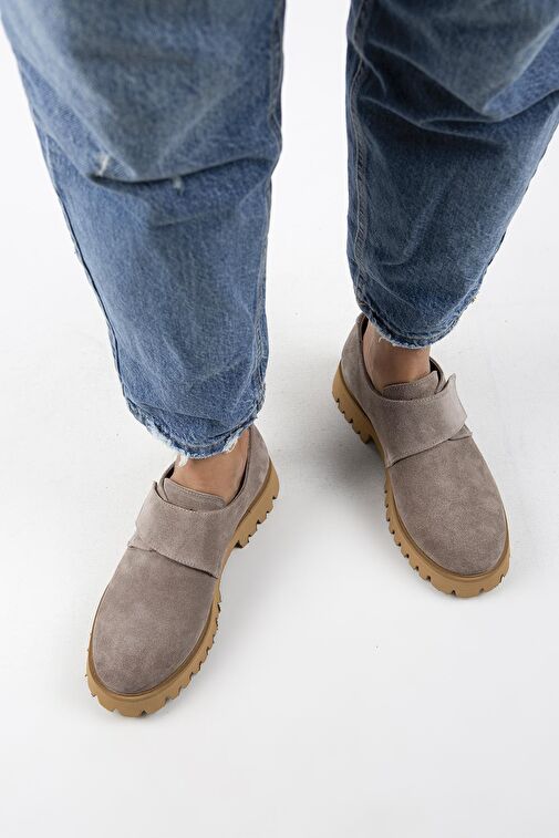 Manijero Vizon Kadın Süet Günlük Ayakkabı MNJ.112.03 - Görsel 7