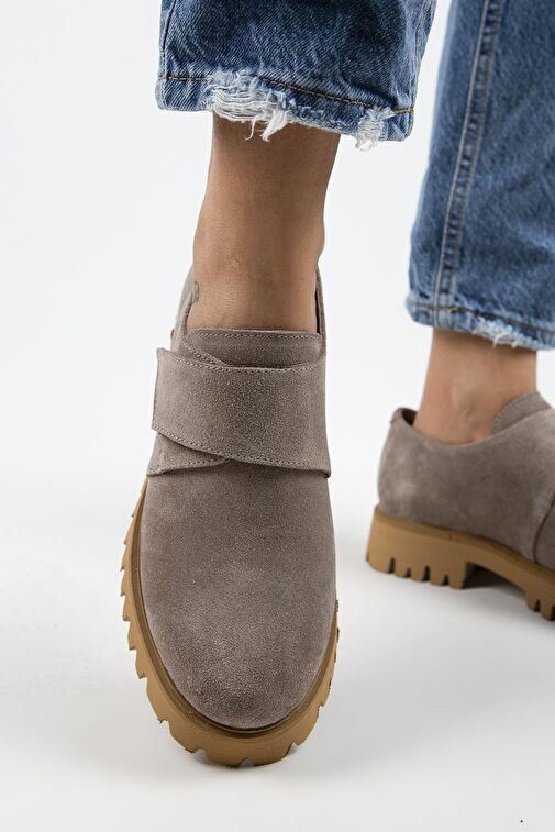 Manijero Vizon Kadın Süet Günlük Ayakkabı MNJ.112.03 - Görsel 8