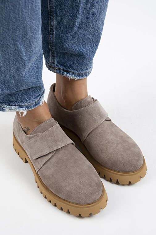 Manijero Vizon Kadın Süet Günlük Ayakkabı MNJ.112.03 - Görsel 9