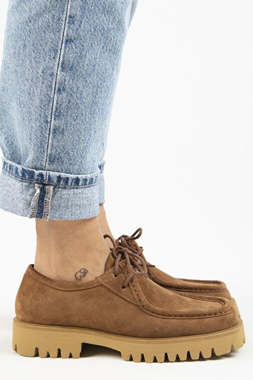 Manijero Taba Kadın Süet Günlük Ayakkabı MNJ.118.02 - Görsel 2