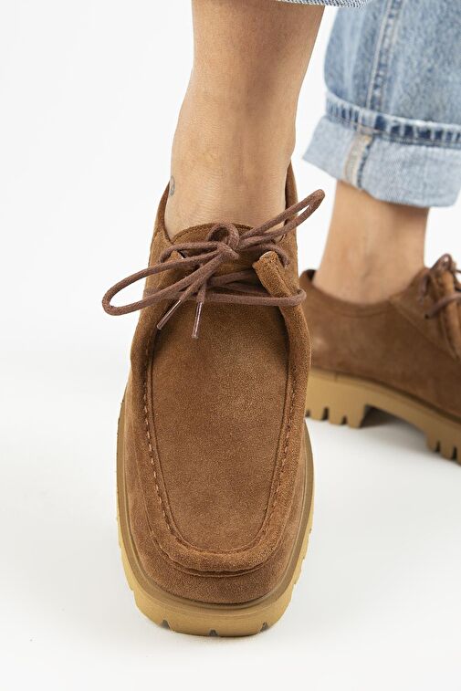 Manijero Taba Kadın Süet Günlük Ayakkabı MNJ.118.02 - Görsel 6