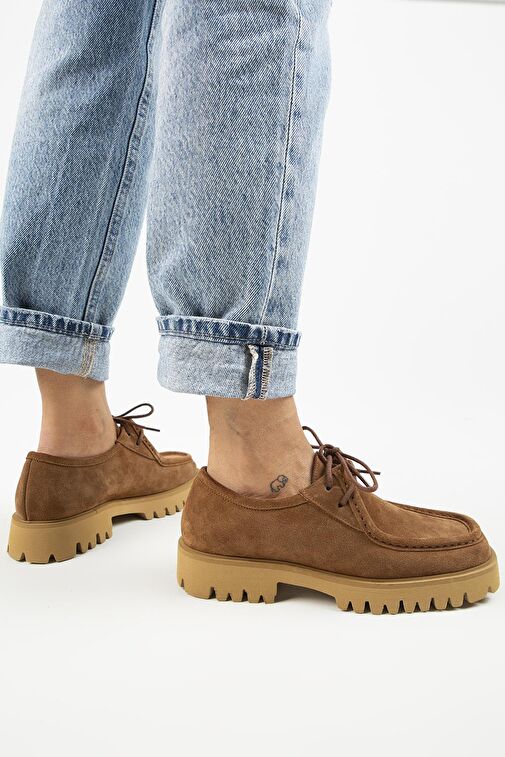 Manijero Taba Kadın Süet Günlük Ayakkabı MNJ.118.02 - Görsel 7