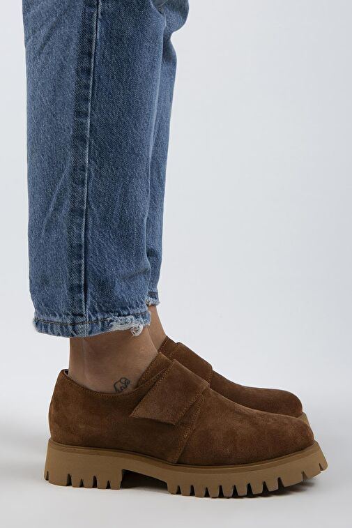 Manijero Taba Kadın Süet Günlük Ayakkabı MNJ.112.05 - Görsel 2