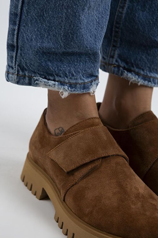 Manijero Taba Kadın Süet Günlük Ayakkabı MNJ.112.05 - Görsel 4