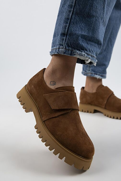 Manijero Taba Kadın Süet Günlük Ayakkabı MNJ.112.05 - Görsel 5