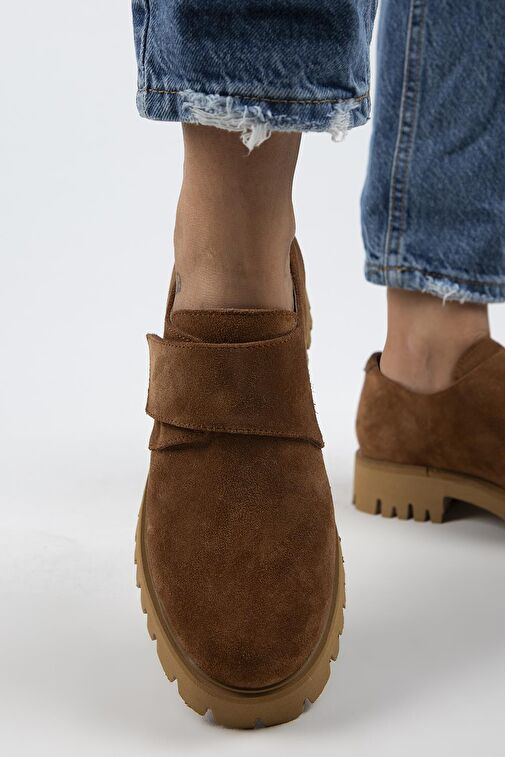 Manijero Taba Kadın Süet Günlük Ayakkabı MNJ.112.05 - Görsel 7