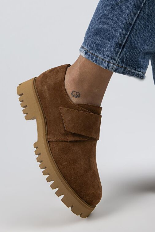 Manijero Taba Kadın Süet Günlük Ayakkabı MNJ.112.05 - Görsel 9