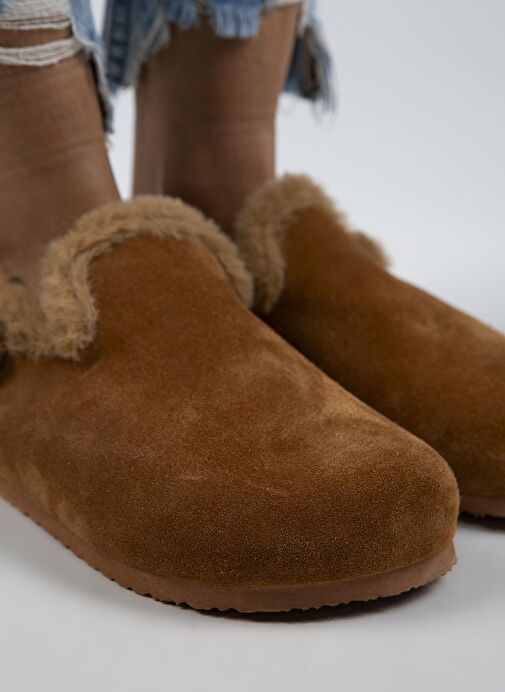 Manijero Taba Kadın Deri - Kürklü Sandalet MNJ.100.12 - Görsel 4