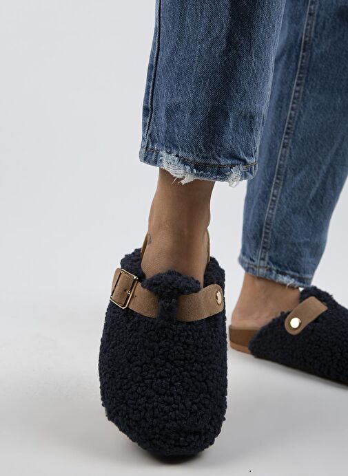 Manijero Lacivert-Kum Kadın Terlik MNJ.101.07 - Görsel 7