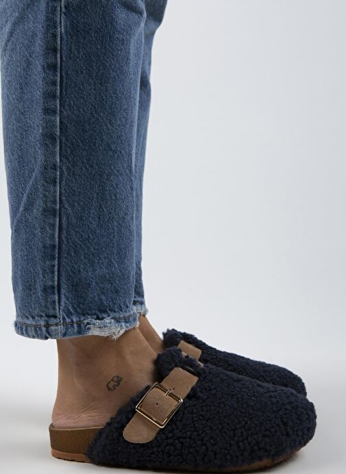 Manijero Lacivert-Kum Kadın Terlik MNJ.101.07 - Görsel 2