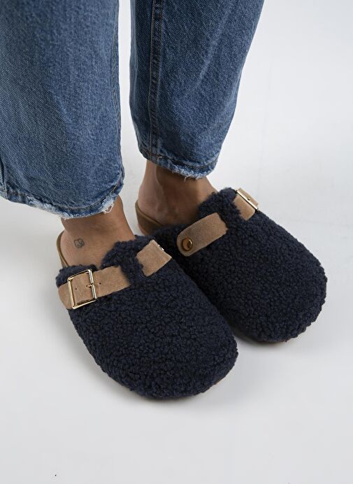 Manijero Lacivert-Kum Kadın Terlik MNJ.101.07 - Görsel 6