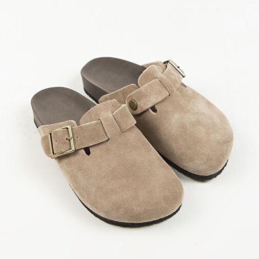 Manijero Vizon Kadın Süet Terlik MNJ.119.01 - Görsel 4