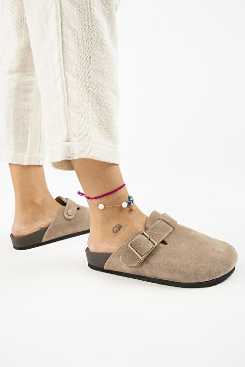 Manijero Vizon Kadın Süet Terlik MNJ.119.01 - Görsel 7