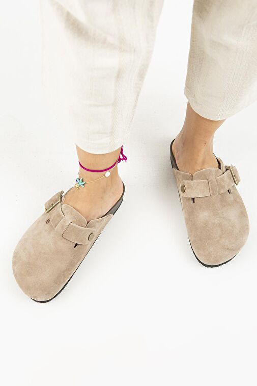 Manijero Vizon Kadın Süet Terlik MNJ.119.01 - Görsel 9