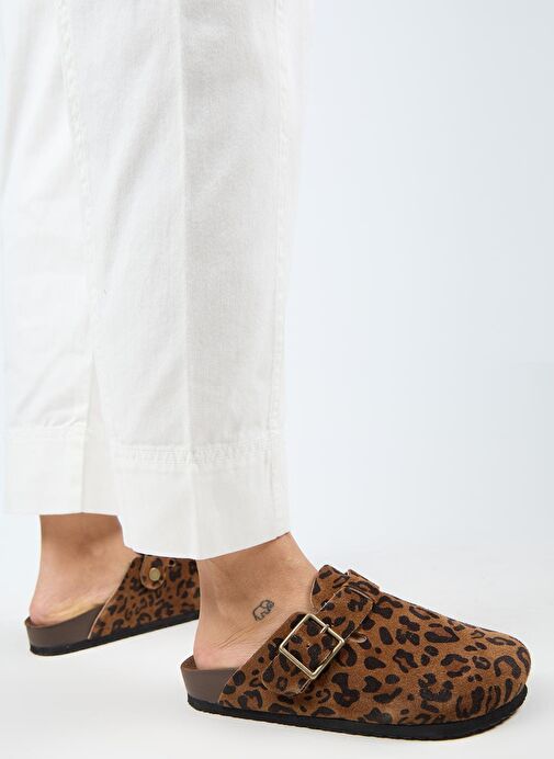 Manijero Taba Kadın Deri Terlik MNJ.120.02 - Görsel 8