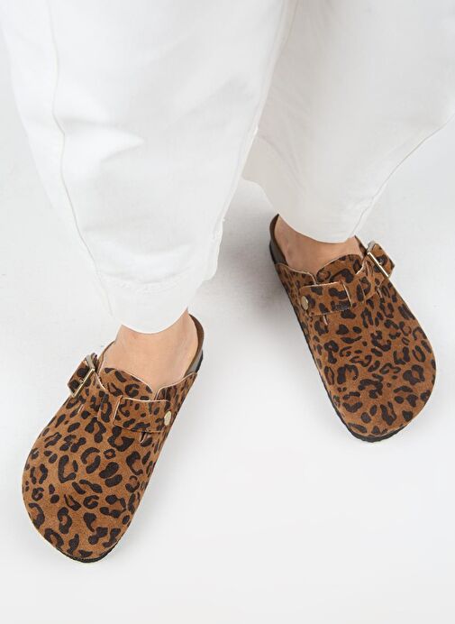 Manijero Taba Kadın Deri Terlik MNJ.120.02 - Görsel 2