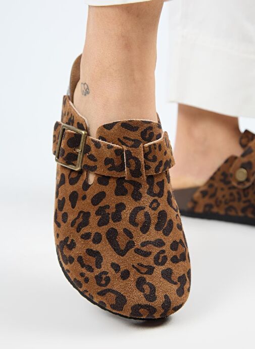 Manijero Taba Kadın Deri Terlik MNJ.120.02 - Görsel 7