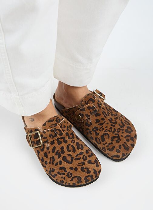 Manijero Taba Kadın Deri Terlik MNJ.120.02 - Görsel 4