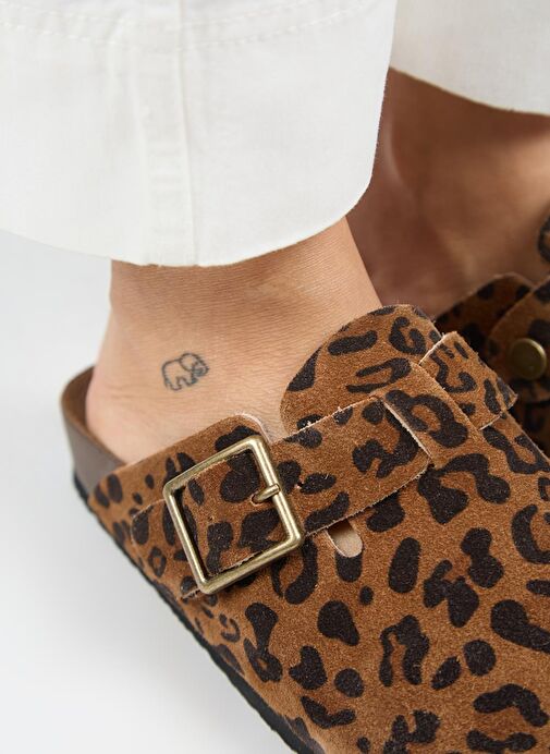 Manijero Taba Kadın Deri Terlik MNJ.120.02 - Görsel 5