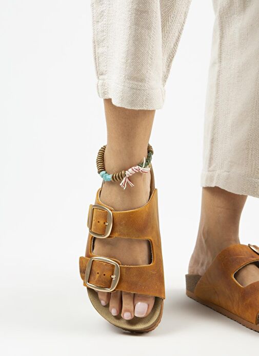 Manijero Taba Kadın Deri Terlik MNJ.121.01 - Görsel 8