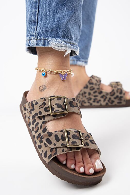 Manijero Vizon Kadın Deri Terlik MNJ.125.01 - Görsel 3