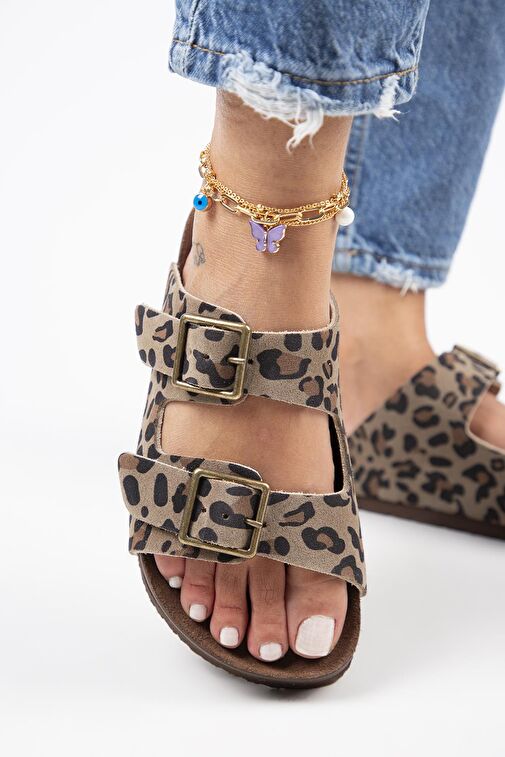 Manijero Vizon Kadın Deri Terlik MNJ.125.01 - Görsel 6