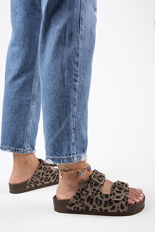 Manijero Vizon Kadın Deri Terlik MNJ.125.01 - Görsel 7