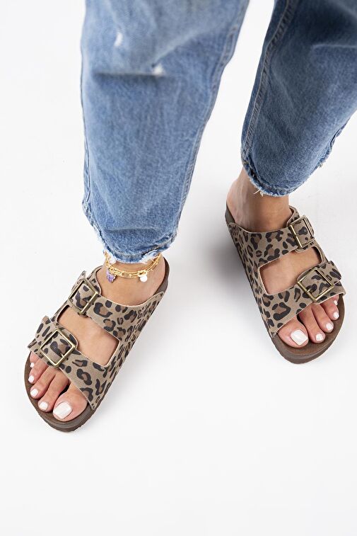 Manijero Vizon Kadın Deri Terlik MNJ.125.01 - Görsel 8