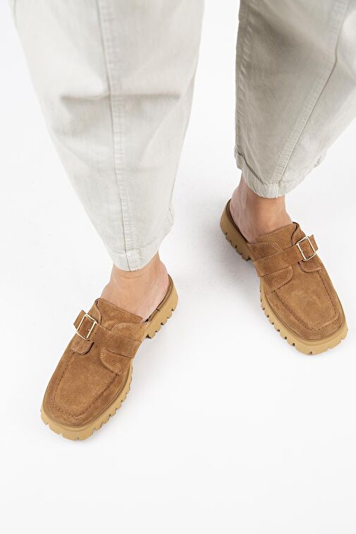 Manijero Taba Kadın Süet Terlik MNJ.126.02 - Görsel 9