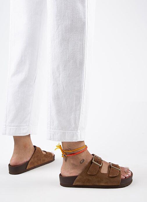 Manijero Taba Kadın Süet Terlik MNJ.124.02 - Görsel 7