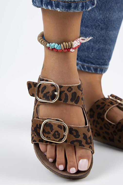 Manijero Taba Kadın Deri Terlik MNJ.128.02 - Görsel 6