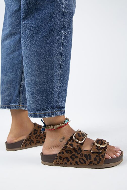 Manijero Taba Kadın Deri Terlik MNJ.128.02 - Görsel 4