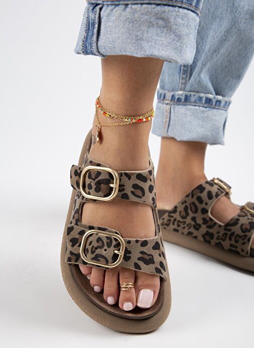 Manijero Vizon Kadın Deri Terlik MNJ.130.01 - Görsel 6