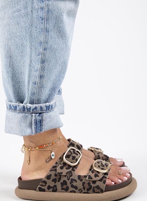 Manijero Vizon Kadın Deri Terlik MNJ.130.01 - Görsel 3