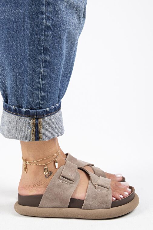 Manijero Vizon Kadın Süet Terlik MNJ.131.02 - Görsel 3