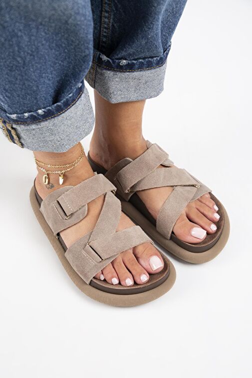 Manijero Vizon Kadın Süet Terlik MNJ.131.02 - Görsel 4