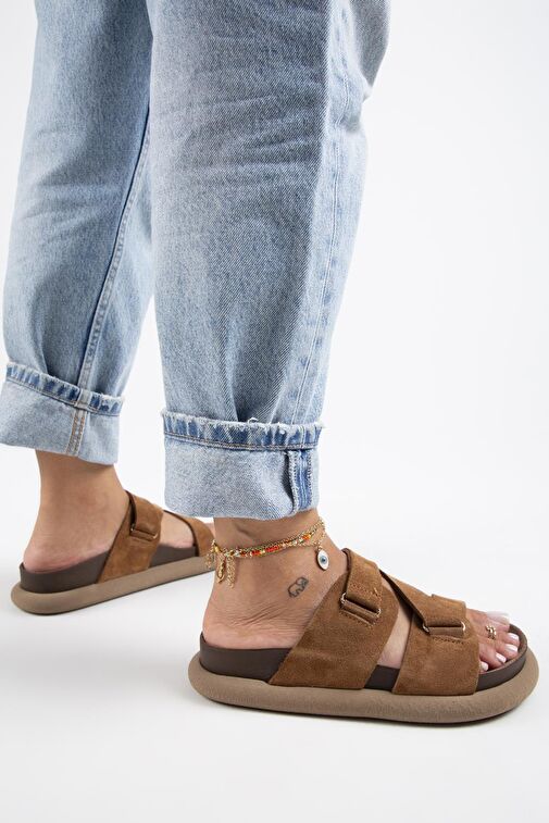 Manijero Taba Kadın Süet Terlik MNJ.131.03 - Görsel 7