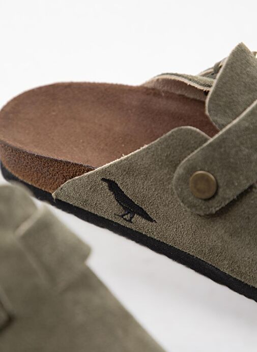 Krahe Haki Kadın Süet Terlik MNJ.135.02 - Görsel 7