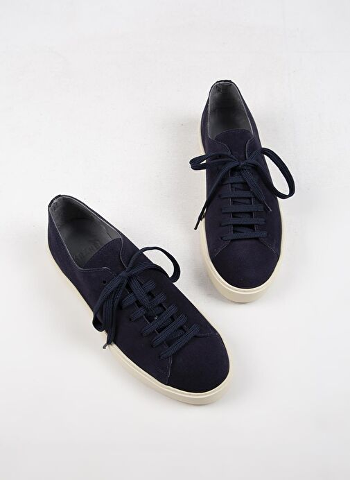 Krahe Ares Erkek Hakiki Deri El Boyamalı Bağcık Ve İki Yedek Bağcıklı Laci Sneakers - Görsel 6