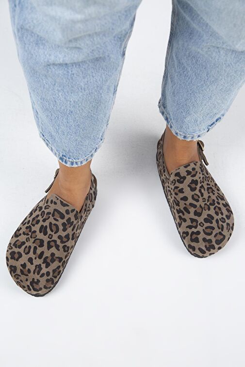 Manijero Kahverengi-Siyah Kadın Deri Sandalet MNJ.143.01 - Görsel 8