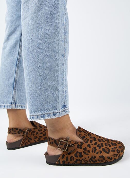 Manijero Taba Kadın Süet Sandalet MNJ.143.02 - Görsel 6