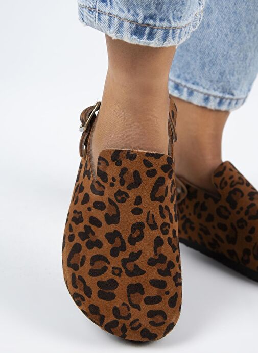 Manijero Taba Kadın Süet Sandalet MNJ.143.02 - Görsel 4