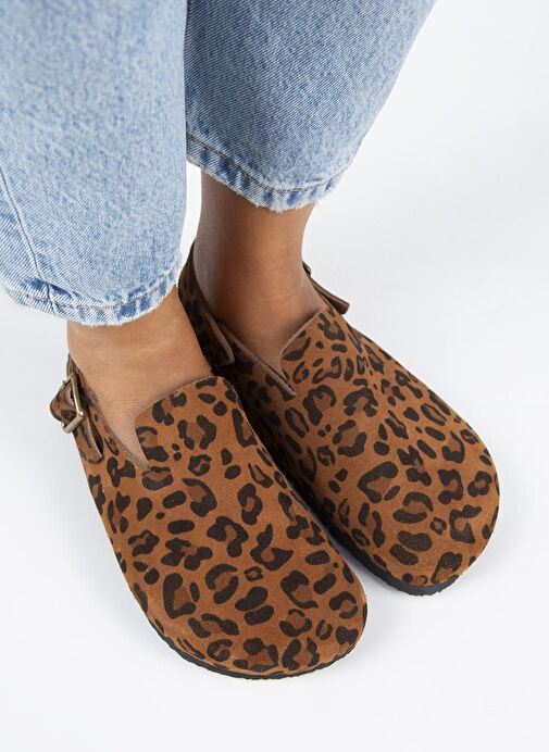 Manijero Taba Kadın Süet Sandalet MNJ.143.02 - Görsel 3