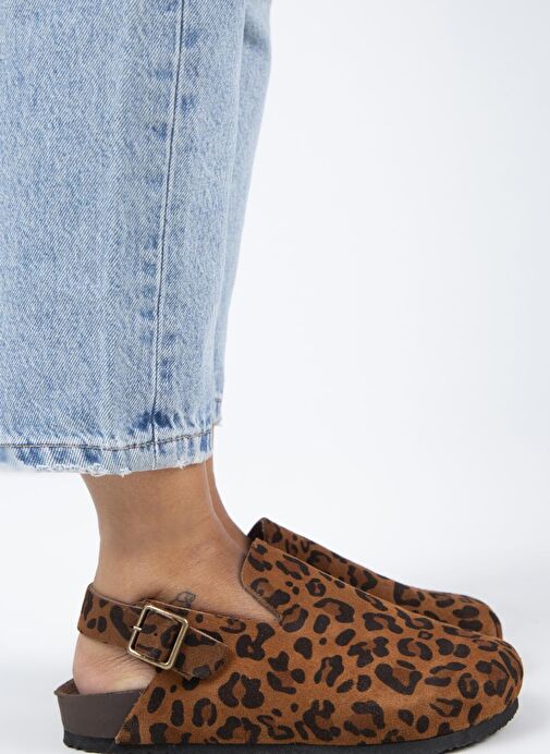 Manijero Taba Kadın Süet Sandalet MNJ.143.02 - Görsel 2