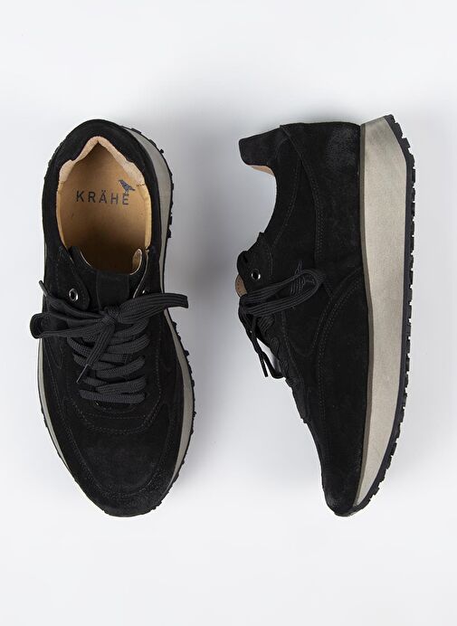 Krahe Siyah Erkek Süet Sneaker MNJ.144.01 - Görsel 2