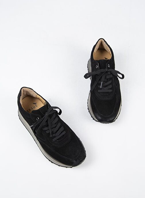 Krahe Siyah Erkek Süet Sneaker MNJ.144.01 - Görsel 6